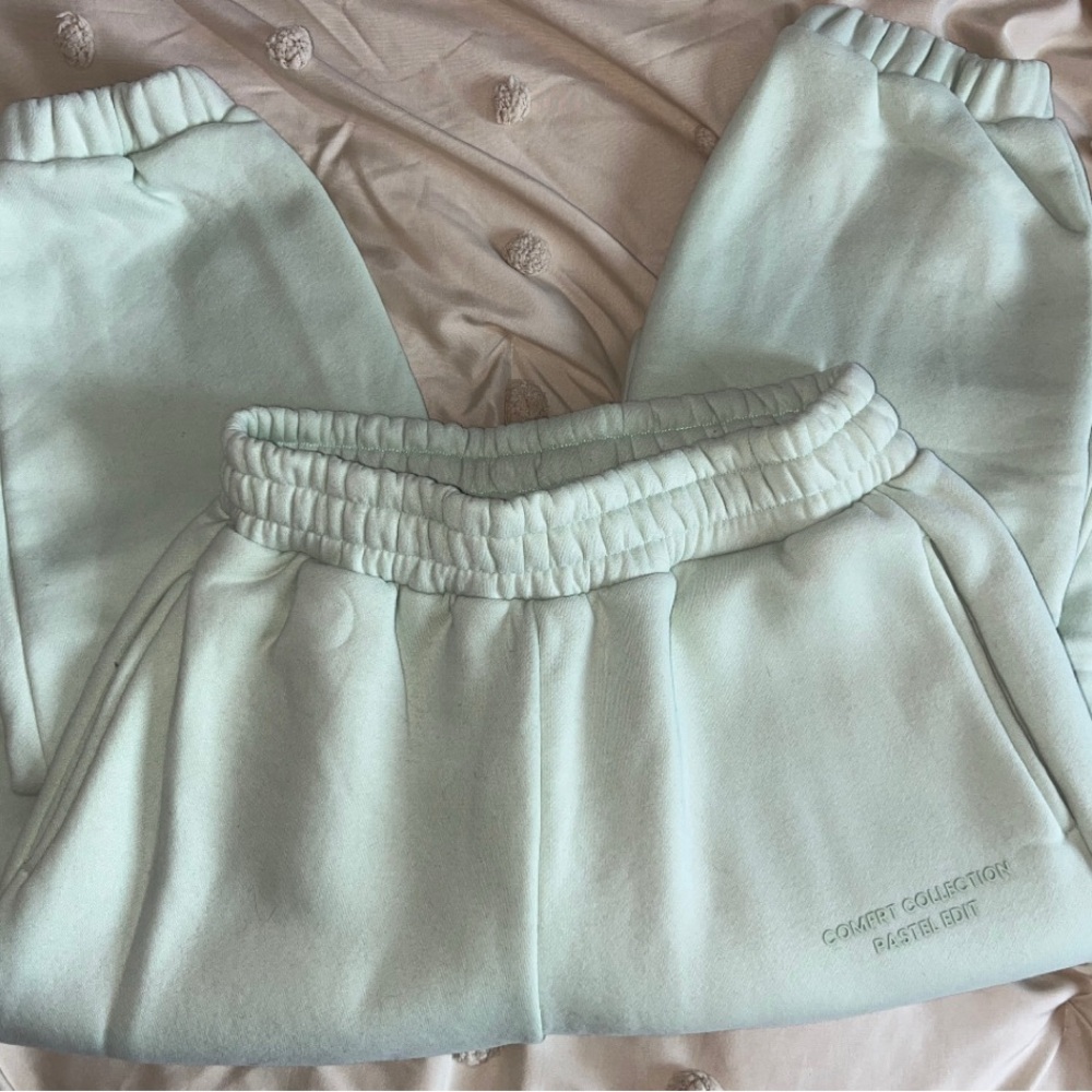 Green Joggers Soft Elastic Waistband
